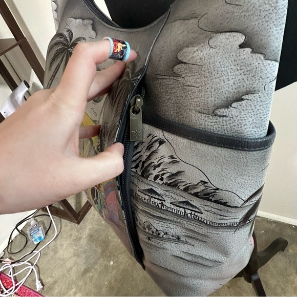 ANUSCHKA Handbag (hand painted) new without tags - Picture 3 of 15